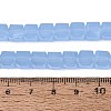 Imitation Jade Glass Beads Strands GLAA-R041-8x8mm-B06-4