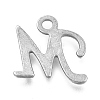 Alloy Letter Pendants LS-PALLOY-J718-01C-M-2