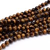 Natural Tiger Eye Beads Strands X-G-J303-11-10mm-1