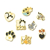 8Pcs 8 Styles 304 Stainless Steel Enamel Pendants STAS-CJ0003-38-8