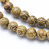 Natural Wenge Wood Beads Strands WOOD-P011-05-6mm-3