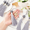 Gorgecraft 8Pcs Polyester Tassel Pendant Decorations HJEW-GF0001-23A-3