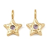 304 Stainless Steel Micro Pave Cubic Zirconia Pendants CU-CBA02E8-19G-02-1
