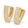 Clear Cubic Zirconia Chunky Hoop Earrings for Women EJEW-SZ0001-39-1