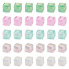 50Pcs 5 Colors Electroplate Opaque Glass Beads EGLA-TA0013-16-1