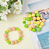 HOBBIESAY 12 Style Food Grade Eco-Friendly Silicone Focal Beads SIL-HY0001-06-4