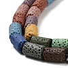 Natural Lava Rock Beads Strands G-L586-E01-08-4