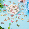 48Pcs 12 Styles Alloy Enamel Connector Charms ENAM-TA0001-59-13