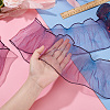 Mermaid Color Polyester Pleated Lace Trim Ribbon DIY-WH0401-58B-3