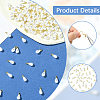 96Pcs ABS Plastic Imitation Pearl Pendants KY-SC0002-32G-3