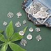 20Pcs 20 Styles Tibetan Style Alloy Pendants TIBE-YW0001-05-5