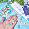 50Pcs 5 Colors Synthetic Turquoise Beads TURQ-SC0001-36-3