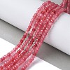 Dyed Natural Malaysia Jade Rondelle Beads Strands G-E316-2x4mm-62-5