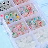 6 Style Luminous Acrylic & Transparent Plastic Beads MACR-FS0001-24-3