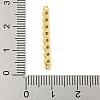 Brass Pave Cubic Zirconia Three Flat Round Links Connector Charms KK-P277-52C-A-4