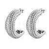 Non-Tarnish 304 Stainless Steel Arch Stud Earrings AP9036-2-1