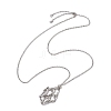 304 Stainless Steel Cable Chain Macrame Pouch Slider Necklace Making NJEW-JN05068-02-1