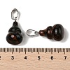 Natural Mahogany Obsidian Pendants G-B127-03P-08-4
