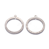 Tarnish Resistant 201 Stainless Steel 2-Loop Link Pendants STAS-L234-018P-2