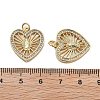 Brass Micro Pave Cubic Zirconia Pendants KK-Q006-26G-01-3