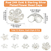 60Pcs 10 Styles Brass Bead Cap KK-BBC0021-14-2