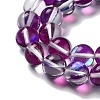 Synthetic Moonstone Beads Strands G-P528-J03-24-3