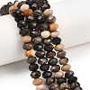 Natural Black Agate Beads Strands G-C259-A38-5x8mm-1