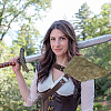 1Pc Medieval Faux Fur Single Shoulder Armor AJEW-CL0004-81-5