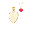 1Pc Heart 925 Sterling Silver Pendant Cabochon Settings STER-PH0004-20-6