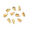 Ion Plating(IP) 304 Stainless Steel Folding Crimp Cord Ends X-FIND-Q118-01G-03-1