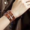 SUPERFINDINGS 3Pcs 3 Colors Imitation Leather Cord Bracelet BJEW-FH0001-02-7