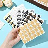 12Pcs 6 Styles Retro Hot Stamping Paper Photo Corner Self-Adhesive Stickers AJEW-CJ0001-53-5