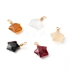 Natural Mixed Gemstone Pendants PALLOY-JF00929-1