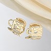 Brass & Glass Hoop Earrings EJEW-Q014-12G-4