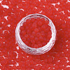 Frosted Colours Glass Beads SEED-S040-04A-07-2