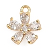 Brass Micro Pave Cubic Zirconia Pendants KK-S339-06G-1