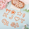3 Bags Polyester Embroider Self-adhesion Thread Iron on/Sew On Patches PATC-TA0001-53-5