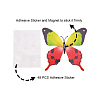 Artificial Plastic Butterfly Decorations DJEW-PH0002-03-3