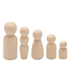 Unfinished Wooden Peg Dolls Set PW-WG39B3A-01-5