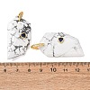 Natural Howlite Pendants GG-CBA51ED-04G-06-2
