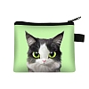 Cute Cat Polyester Zipper Wallets ANIM-PW0002-28S-1