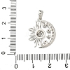 Brass Micro Pave Cubic Zirconia Pendants KK-F914-02C-P-3