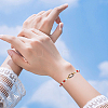 4Pcs Brass Micro Pave Clear Cubic Zirconia Spring Gate Rings KK-SC0006-37-4