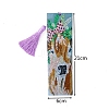 Cow Pattern DIY Diamond Painting Bookmark with Tassel Pendants Kits PW-WG13D06-01-2