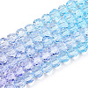 Transparent Glass Beads Strands X-GLAA-E036-07T-2