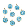 Brass Enamel Pendants KK-A155-10G-2