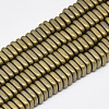 Electroplate Non-magnetic Synthetic Hematite Beads Strands G-Q486-90A-1