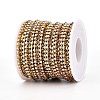 Iron Rhinestone Cup Chains CH-T006-04G-05-2