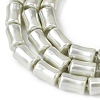 Electroplate Opaque Glass Imitation Pearl Beads Strands EGLA-H113-07D-3
