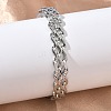 304 Stainless Steel Cuff Bangles for Women BJEW-A160-04P-1